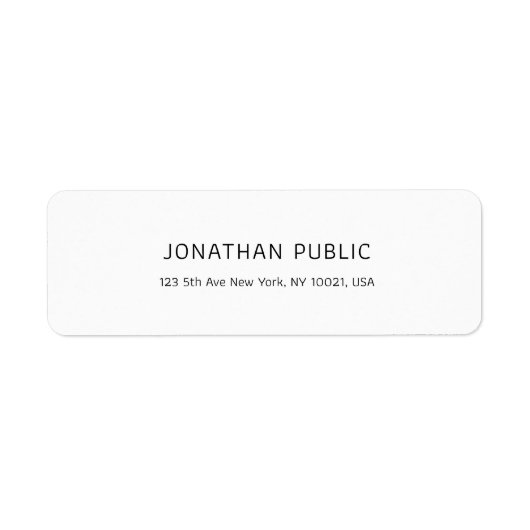 Berufliche Vorlage Modernes, schlichtes Weiß (Vorne)