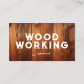 Berufliche Vorlagen der Holzbearbeitung Visitenkarte (Rückseite)