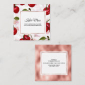 Berufliche Wasserfarbe Quadratische Visitenkarte (Vorne/Hinten)