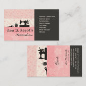 Berufliche weibliche handgemachte Mode Moda Visitenkarte (Vorne/Hinten)