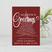 Berufliche Weihnachtsfeiern für kundenspezifische Feiertagskarte (Stehend Vorderseite)