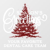 Berufliche Weihnachtsfeiern für kundenspezifische Fensteraufkleber (Blatt)