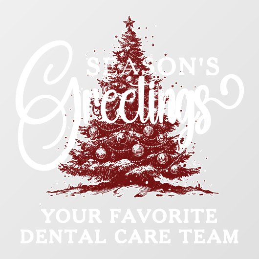 Berufliche Weihnachtsfeiern für kundenspezifische Fensteraufkleber (Blatt)