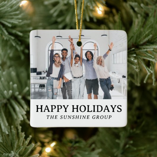 Berufliche Weihnachtsgeschenke für Kunden Keramikornament (Baum)