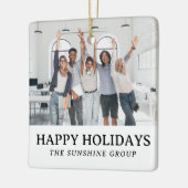 Berufliche Weihnachtsgeschenke für Kunden Keramikornament (Links)