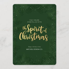 Berufliche Weihnachtskarte Einladung