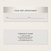 Berufliche Weiß Moderne Silbervorstellung (Vorne & Hinten)