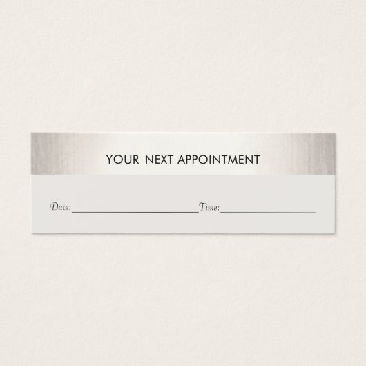 Berufliche Weiß Moderne Silbervorstellung (Vorderseite)