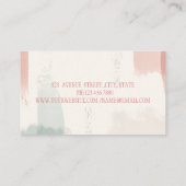 Berufliche Weißnähmaschine Katzenbürste Visitenkarte (Rückseite)