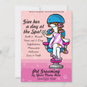 Berufliche Werbekarten für Hunde Ankündigung (Vorderseite)