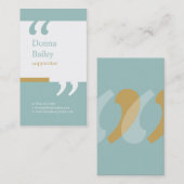 Berufliche Werbetexter-Geschäfts-Karte Visitenkarte (Vorne/Hinten)