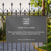 Berufliche Werbung für graue Firmenlogos Banner