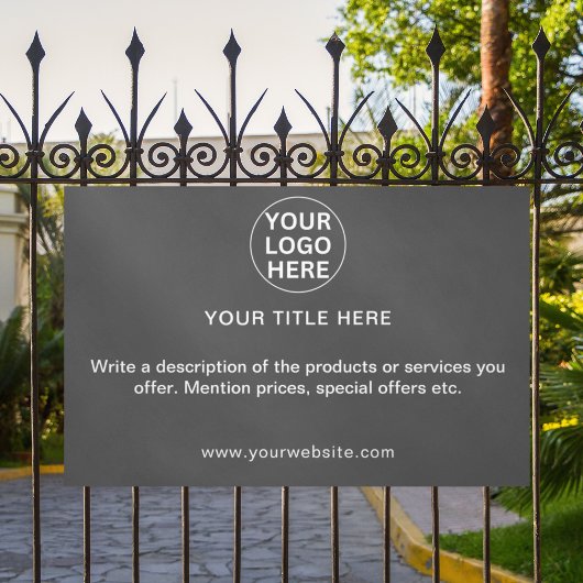 Berufliche Werbung für graue Firmenlogos Banner