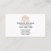 Berufliche Werkzeughandwerkzeuge Visitenkarte (Rückseite)