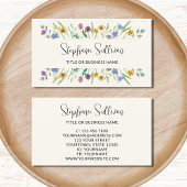 Berufliche Wildblume Visitenkarte