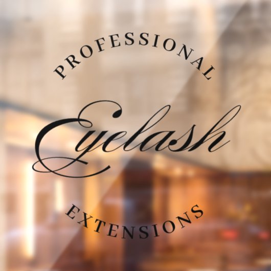 berufliche Wimpernverlängerungen minimal modern Fensteraufkleber (Blatt 2)