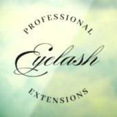 berufliche Wimpernverlängerungen minimal modern Fensteraufkleber (Blatt 3)