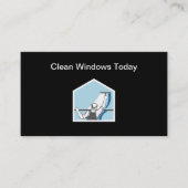 Berufliche Windows Washer Theme Visitenkarten Visitenkarte (Vorderseite)