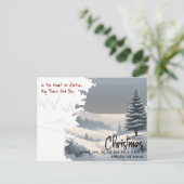 Berufliche Winterlandschaft Weihnachtsgeschäft Feiertagspostkarte (Stehend Vorderseite)