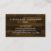 Berufliche wirkliche visitenkarte (Rückseite)