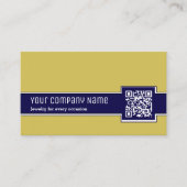 Berufliche Yellow & Blue Jewelier Business Card Visitenkarte (Vorderseite)