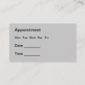 Berufliche Zahnerstellung Visitenkarte (Rückseite)