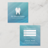 Berufliche Zahnpflege Zahnärztliche Zahnarztpraxis Terminkarte (Vorne/Hinten)