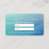 Berufliche Zahnpflege Zahnärztliche Zahnarztpraxis Terminkarte (Rückseite)