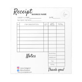 Berufliche Zolleinnahmen für Unternehmen Notizblock