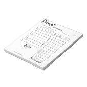 Berufliche Zolleinnahmen für Unternehmen Notizblock (Rotiert)