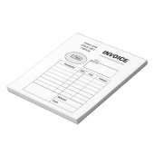 Berufliche Zollrechnung Notizblock (Rotiert)