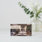 Berufliche Zuhause Innenarchitektur Visitenkarte (Stehend Vorderseite)