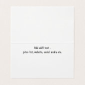 Berufliche Zuhause-Organisation für Wasserfarben Visitenkarten (Innenseite Aufgefaltet)