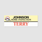 Berufliche Zuhause-Prüfung Namensschild (Vorderseite)