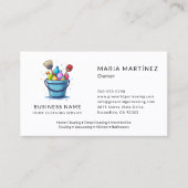 Berufliche Zuhause-Reinigung Haushaltshilfe Visitenkarte (Vorderseite)