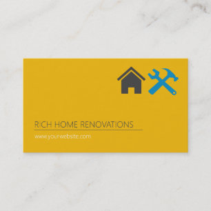 Berufliche Zuhause-Renovierungs-Visitenkarte Visitenkarte