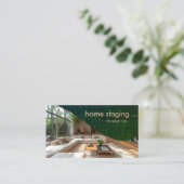 Berufliche Zuhause-Stage Visitenkarte (Stehend Vorderseite)