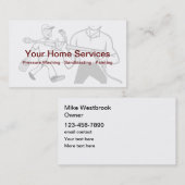 Berufliche Zuhause Visitenkarte (Vorne/Hinten)