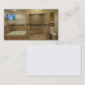 Berufliche Zuhausegeschäftskartenschablone Visitenkarte (Vorne/Hinten)