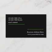 Beruflichen Minimalistischen Visitenkarte (Rückseite)
