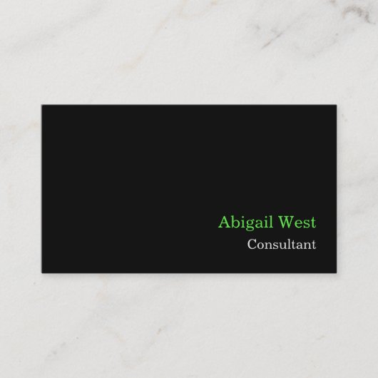 Beruflichen Minimalistischen Visitenkarte (Vorderseite)
