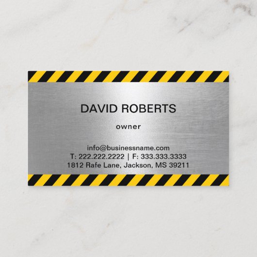 Beruflicher Abschleppdienst Visitenkarte (Rückseite)