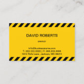 Beruflicher Abschleppdienst Visitenkarte (Rückseite)