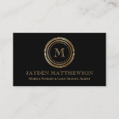 Beruflicher Agent für moderne Notare Visitenkarte (Vorderseite)