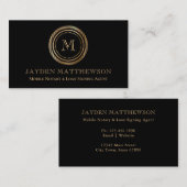 Beruflicher Agent für moderne Notare Visitenkarte (Vorne/Hinten)