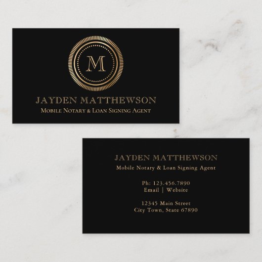 Beruflicher Agent für moderne Notare Visitenkarte (Vorne/Hinten)