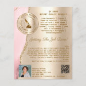 Beruflicher Agent für Notare und Darlehensuntersch Flyer (Vorne)