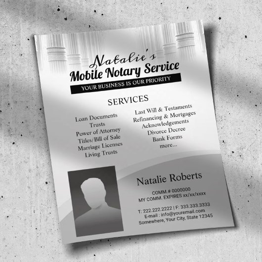 Beruflicher Agent für Notare und Darlehensuntersch Flyer