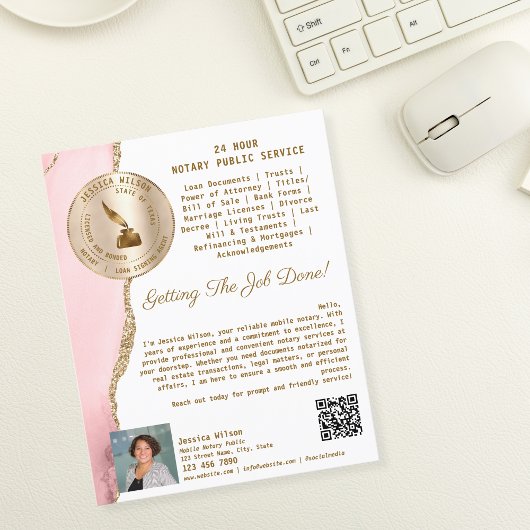 Beruflicher Agent für Notare und Darlehensuntersch Flyer