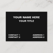 Beruflicher Alphabet-Sprachlehrer Visitenkarte (Rückseite)